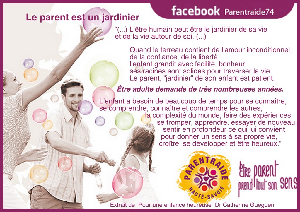 Parent jardinier Parentraide74